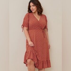 Torrid A-Line Midi Wrap Dress